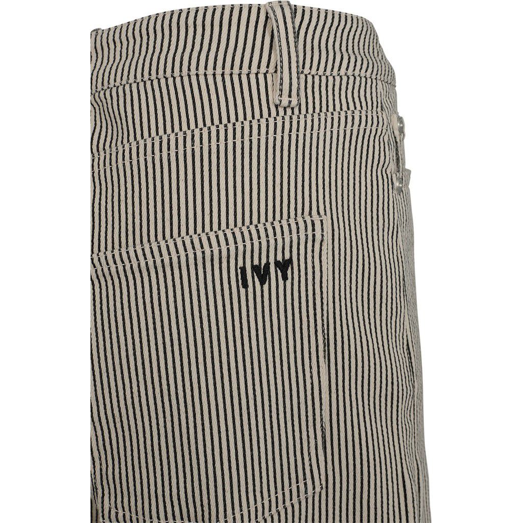 IVY-Augusta Long Shorts Wash Black Sailor Stripe