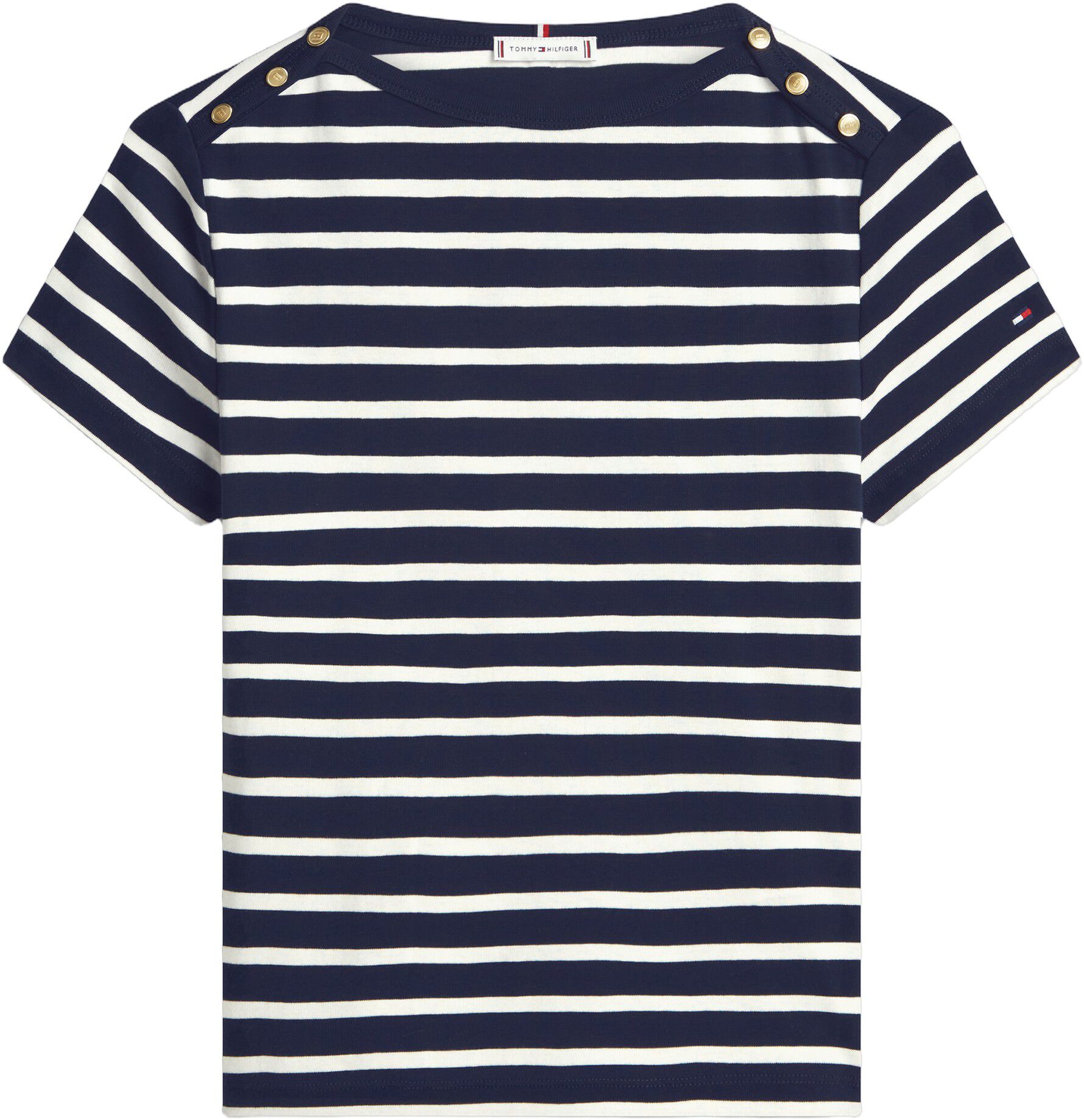 GOLD BUTTON SLIM SS TEE