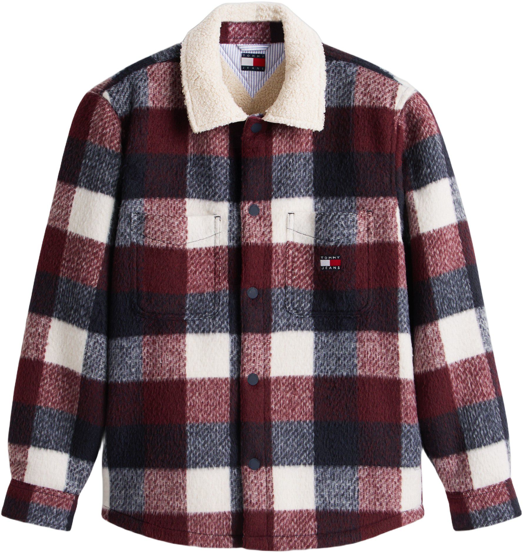 TJM CHECK TEDDY OVERSHIRT EXT