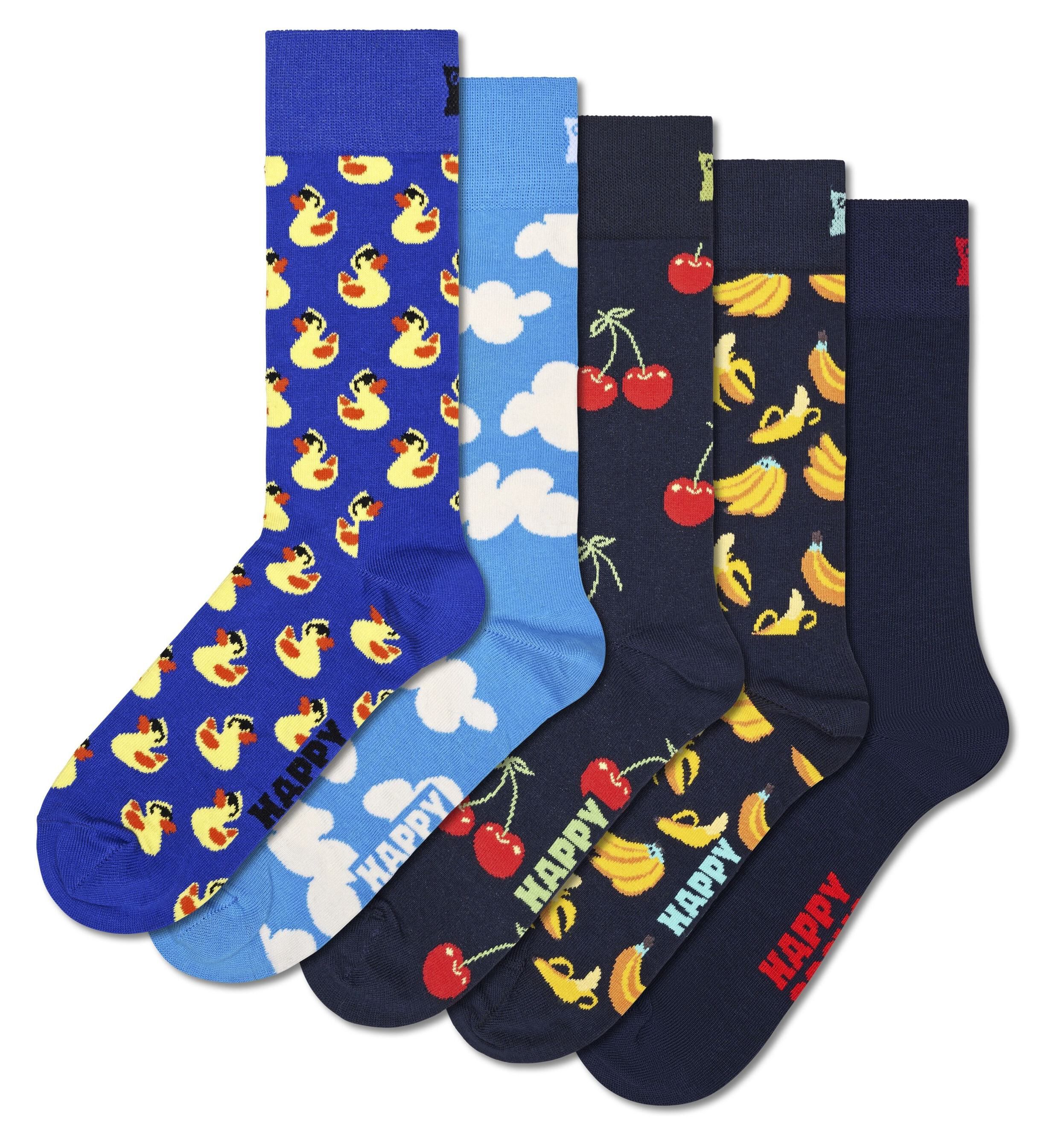 5-Pack Classic Rubber Duck Mix Socks