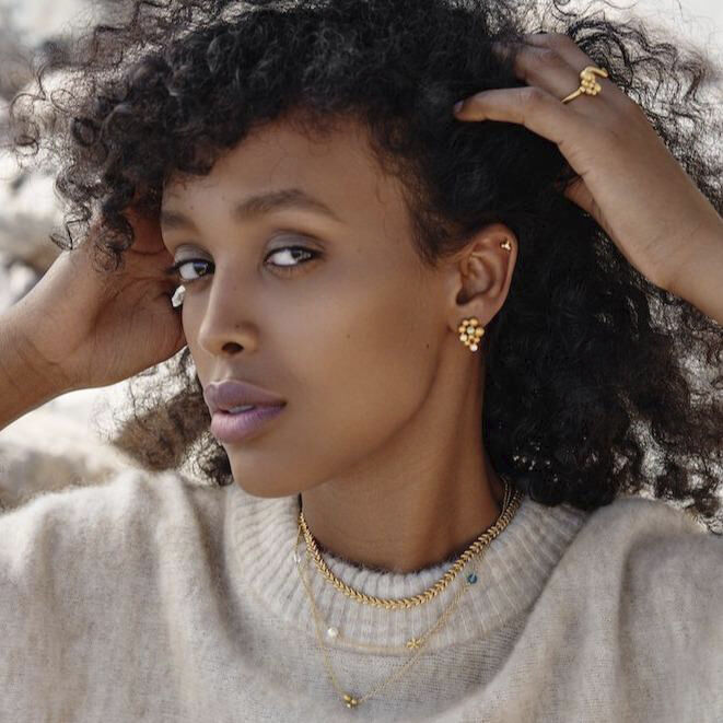 Pebbles ring - silver