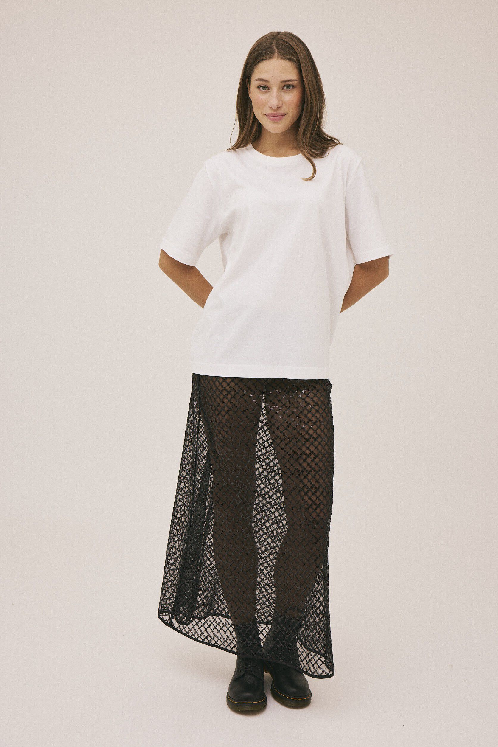 Hailey 2 nederdel med palietter