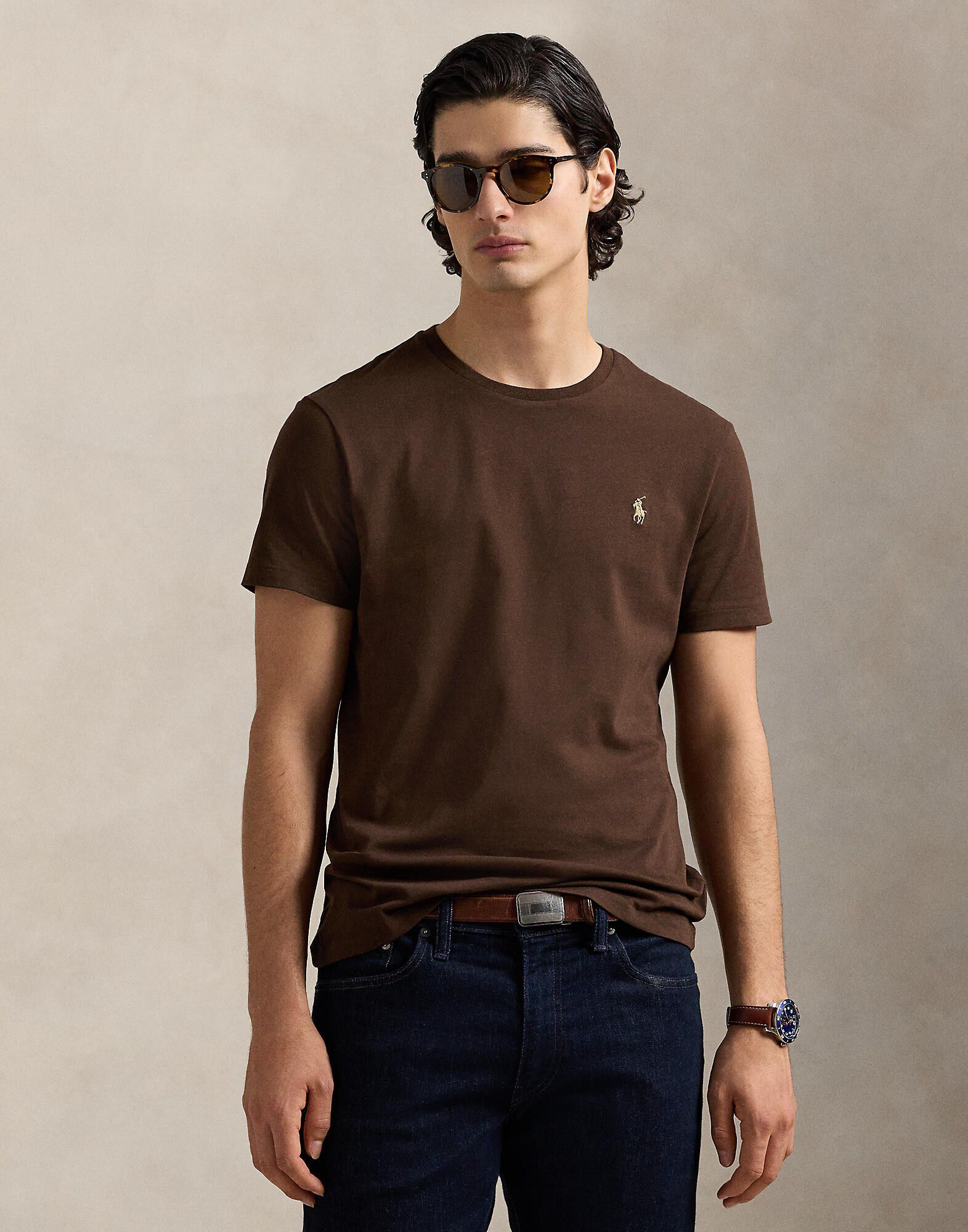 Custom Slim Fit Jersey Crewneck T-Shirt