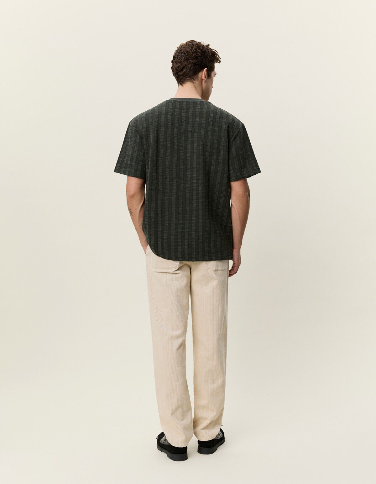 Stripe Jacquard T-Shirt