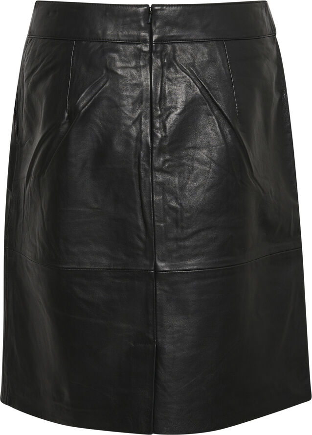 CUberta Leather Skirt