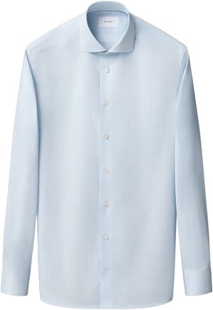 Slim Fit Striped Melange Twill Shirt