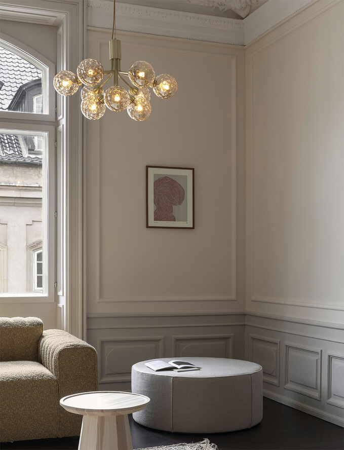 Apiales 9, brushed brass / optic gold