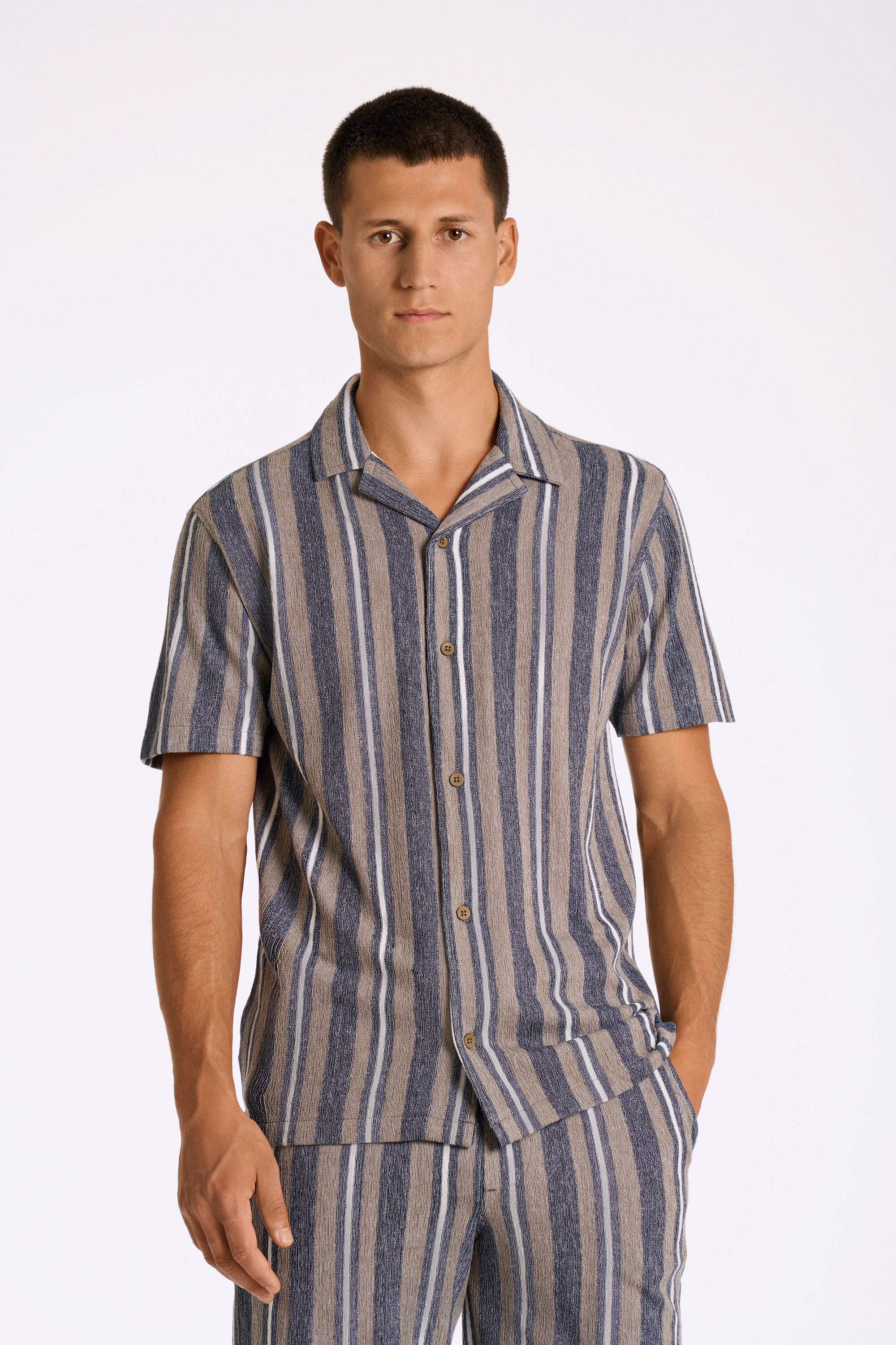 Knitted resort collar S/S