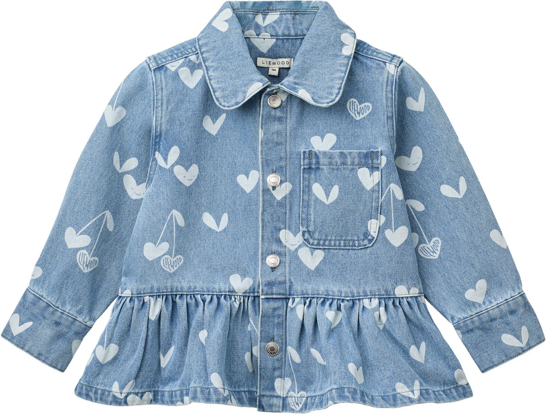 Kenza Printed Denim Overshirt Sweet
