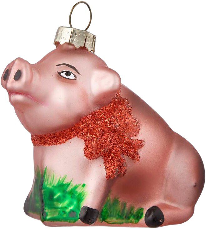 Xmas Ornament Piglet Pink