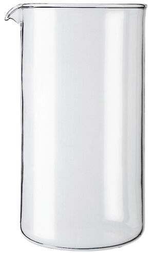 Løst glas til 8 kop kaffebrygger, dia 9. 6 cm, H 18 cm