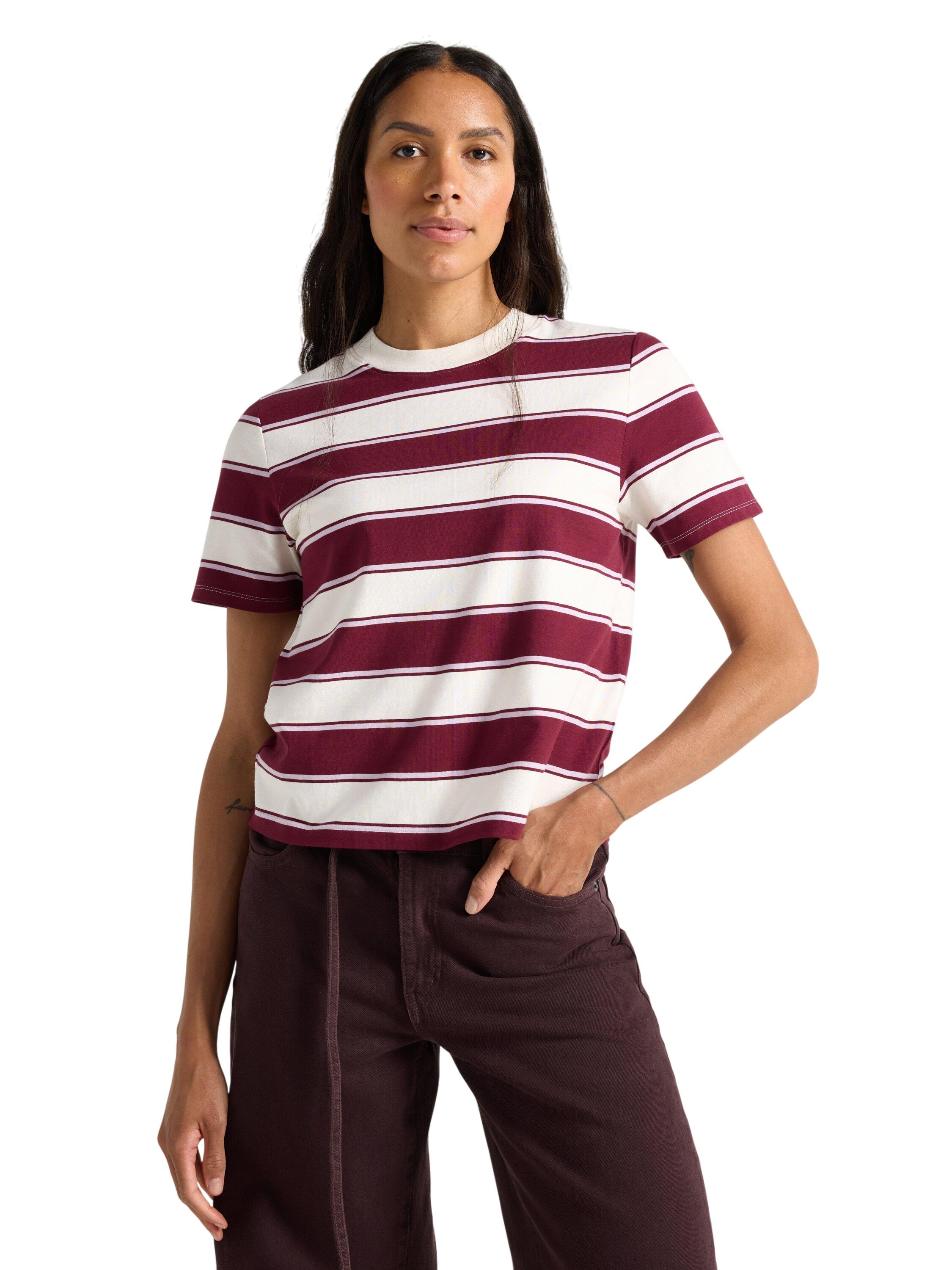 Striped t-shirt in soft cotton with