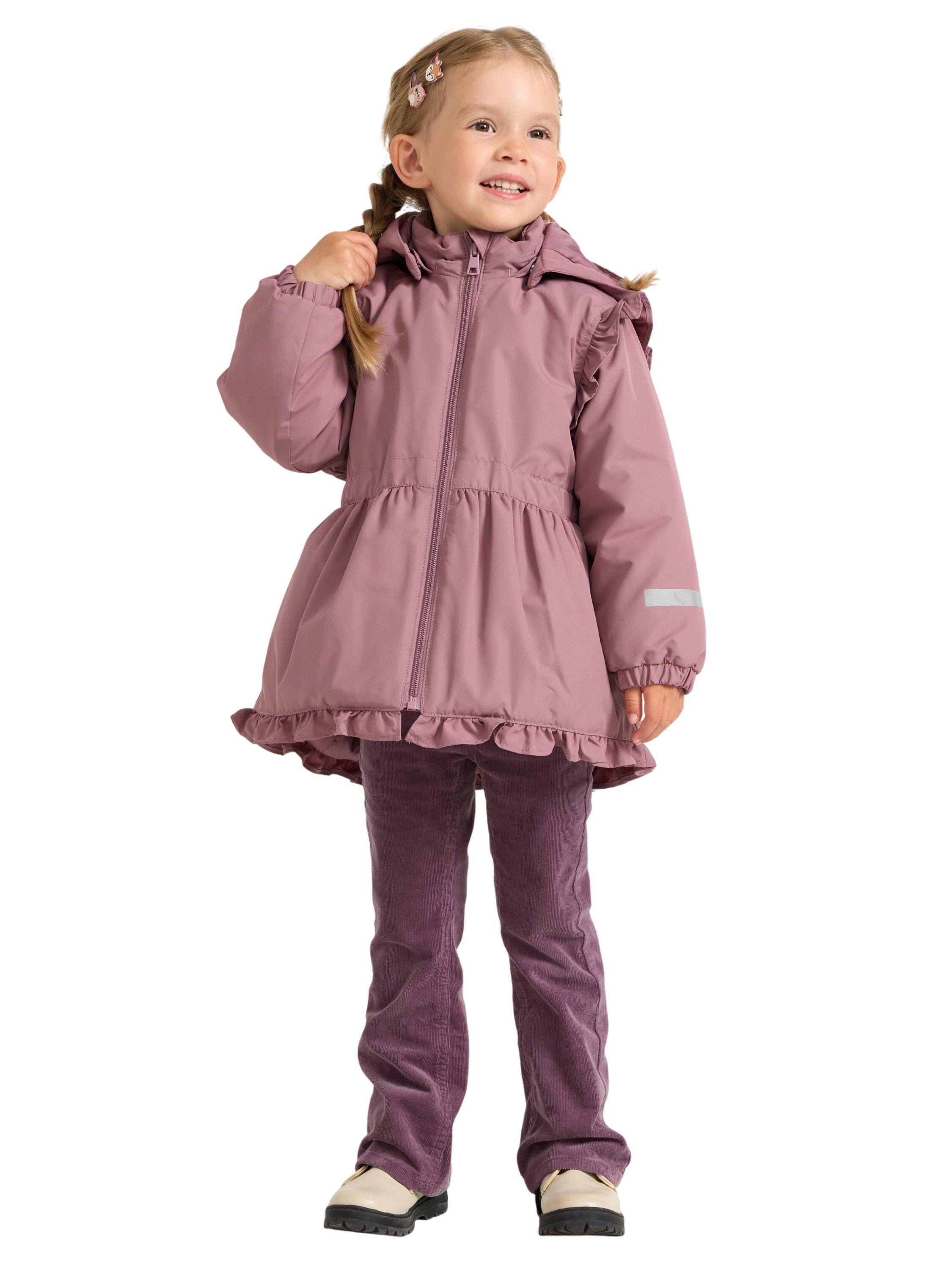Jacket padded with frill