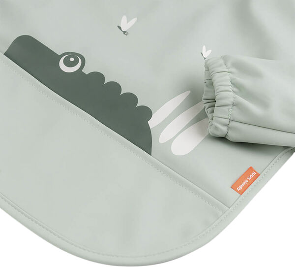 Hagesmæk m/ærmer og lomme Croco Grøn