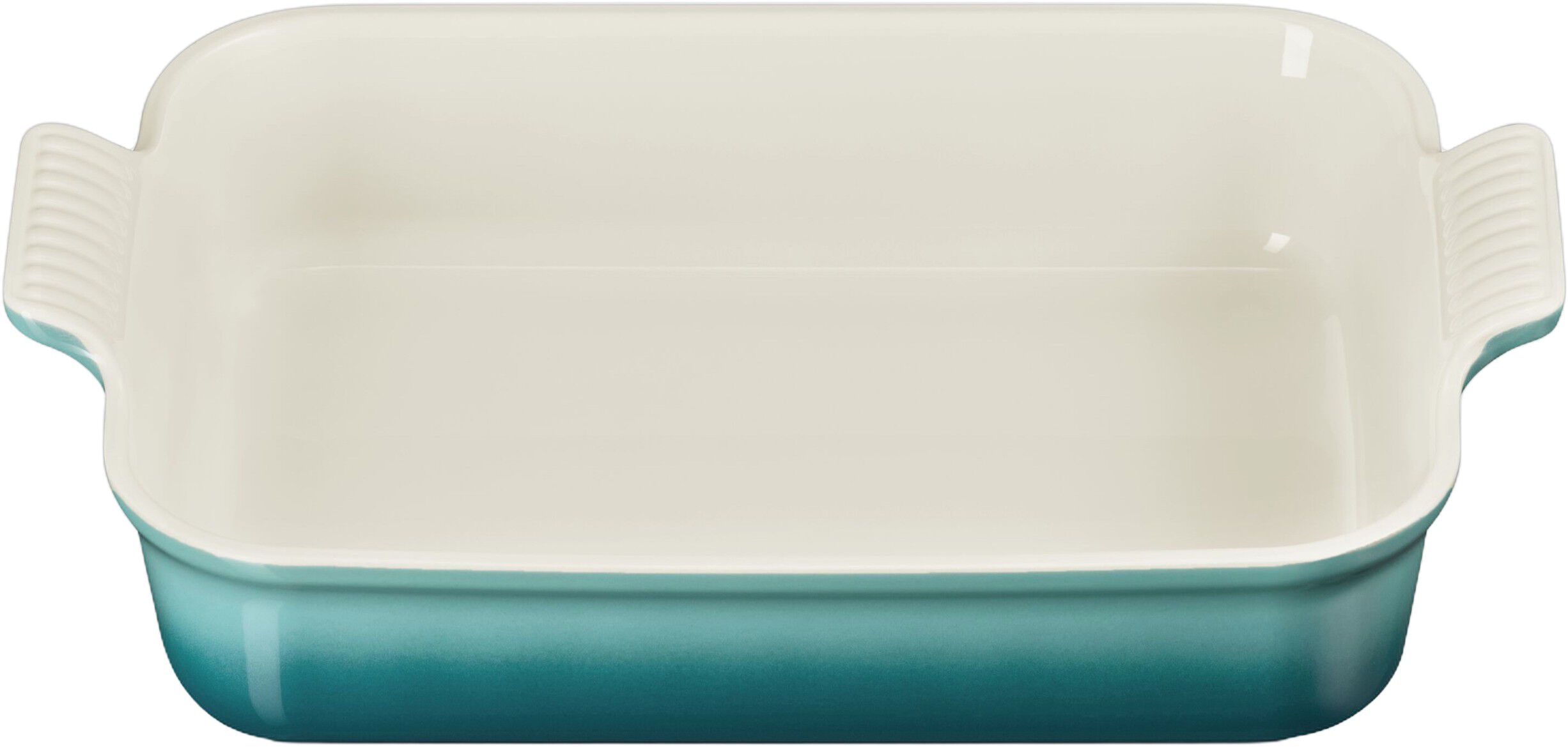 Le Creuset Signature stent&oslash;j Heritage rektangul&aelig;rt fad 32cm Bleu Rivie