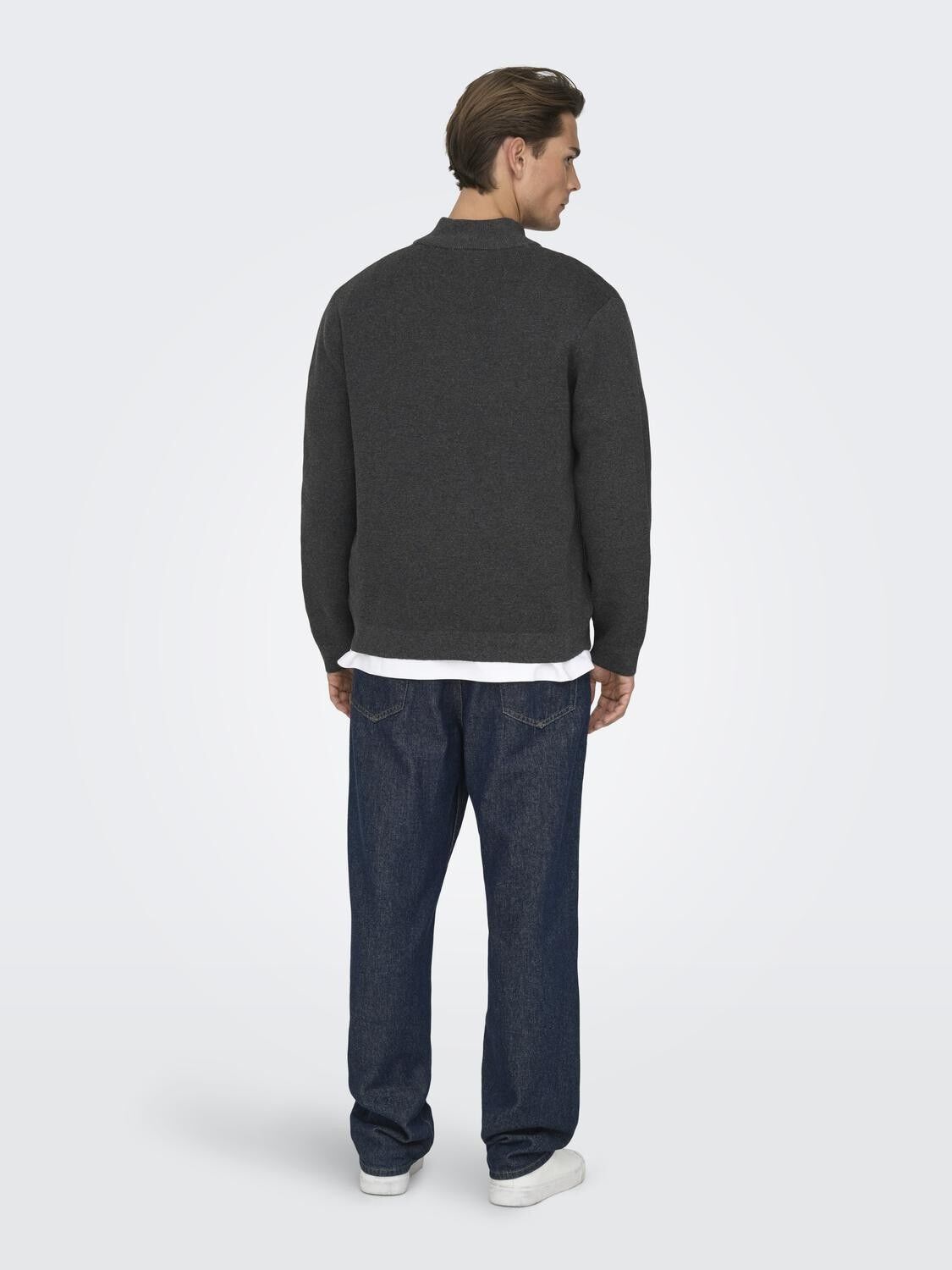 Onsting Life Reg Half Zip Knit Noos