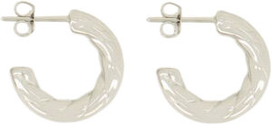 Open rope pattern earrings