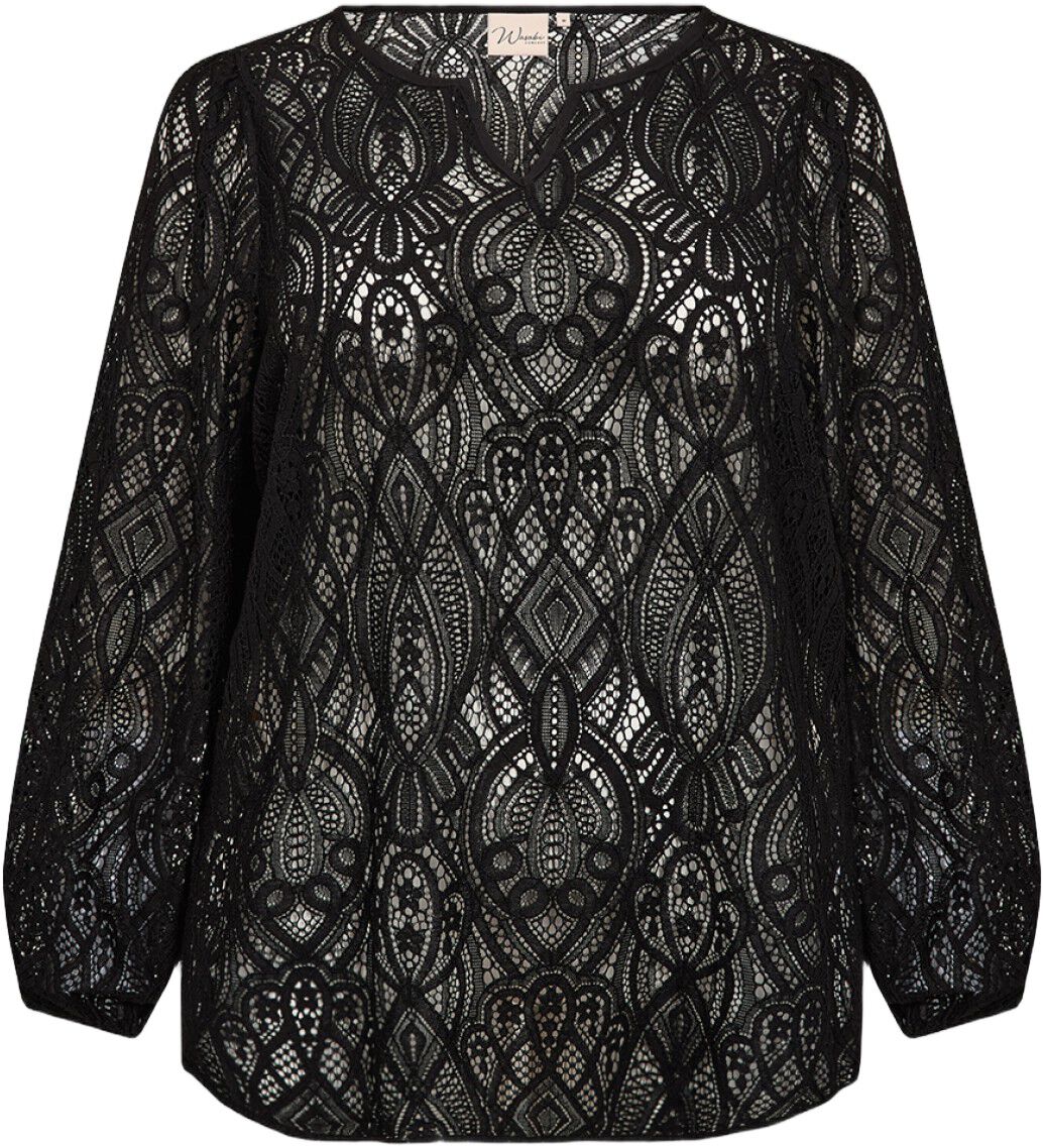 Curvy WA-NELA 2 Bluse Sort