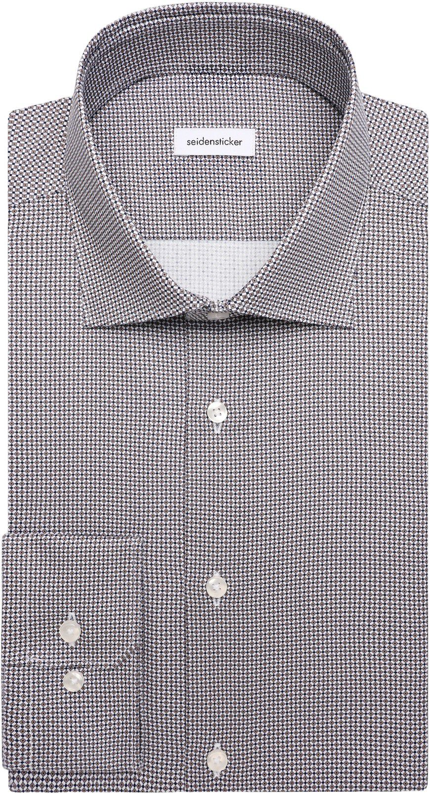 Business shirt Slim 1/1 Kent-Collar Print