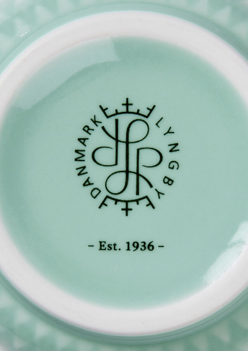 Rhombe Color Vase H15 aqua porcel&aelig;n