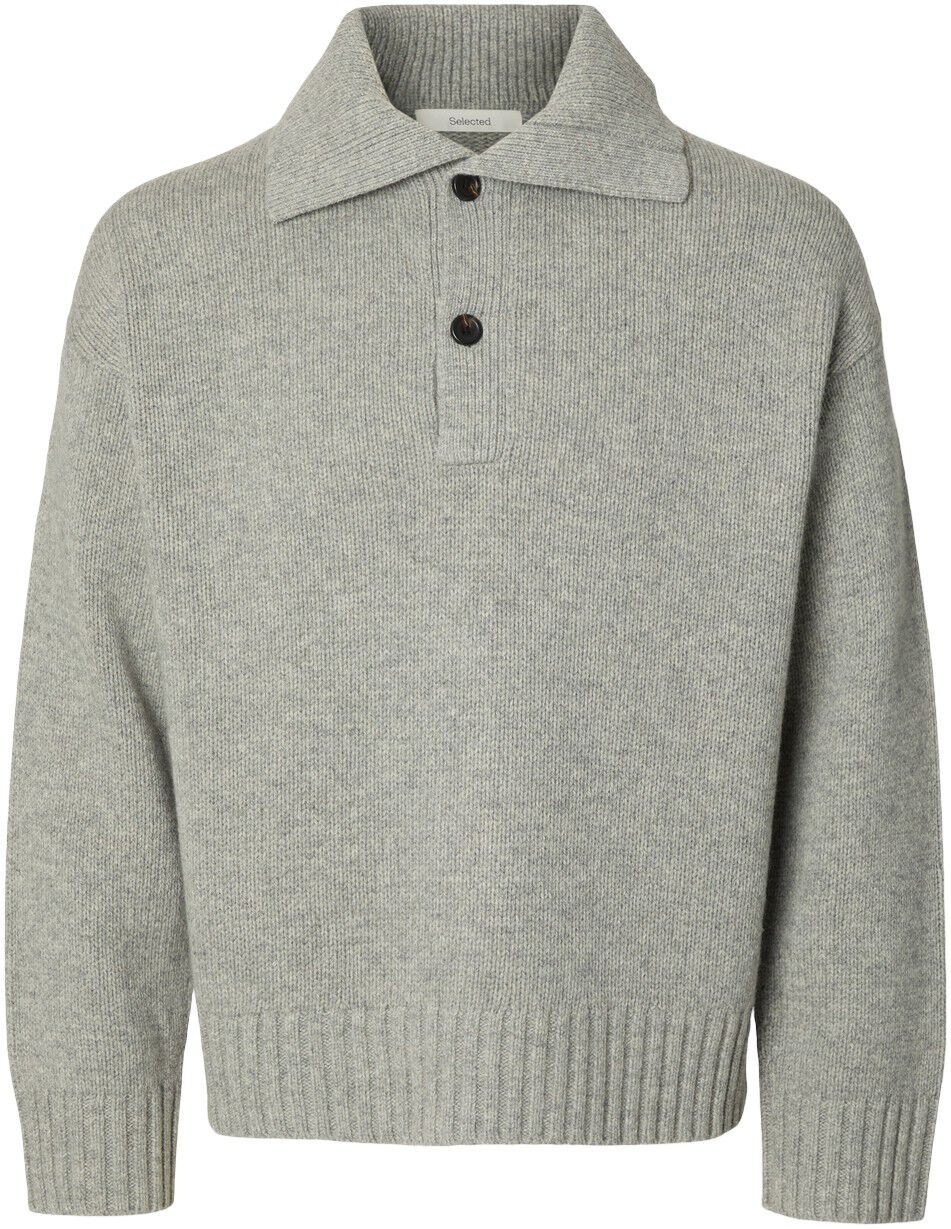 Slmcody Ls Knit Rlx Polo Collar Noos