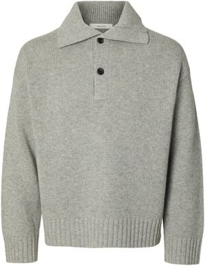 SLMCODY LS KNIT RLX POLO COLLAR NOO