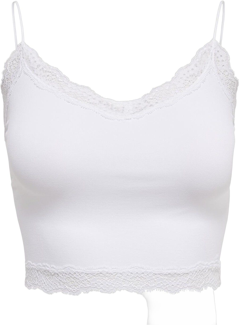 Onlvicky Lace Seamless Cropped Top Noos