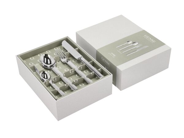 Bestikksett Nobel 16 deler Matt/Blankt stål