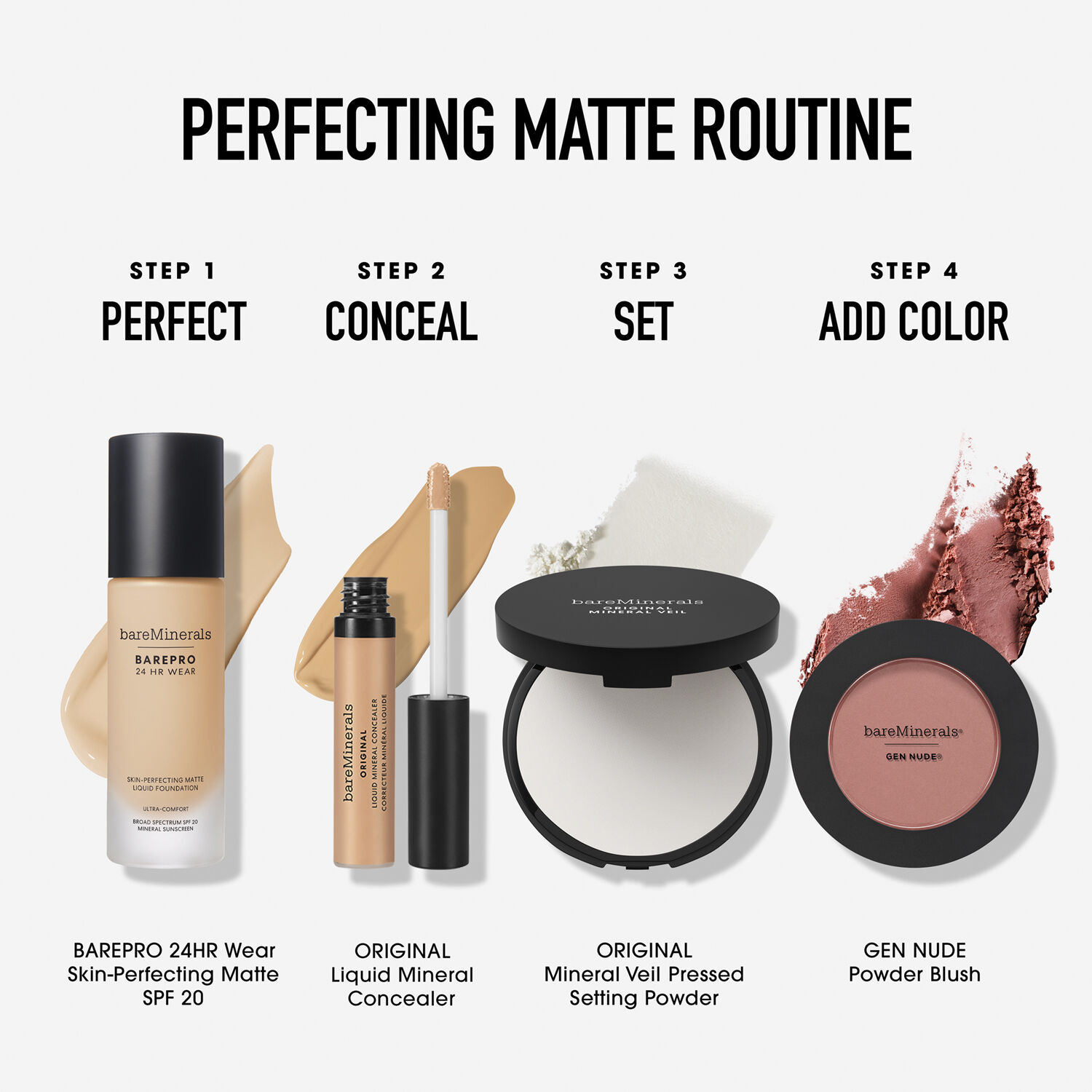 BarePro 24HR Wear Skin-Perfecting Matte Liquid Foundation Mineral SPF