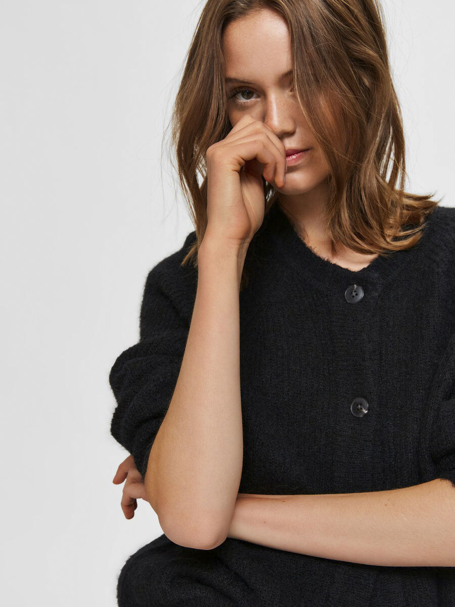 Slflulu Ls Knit Short Cardigan Noos