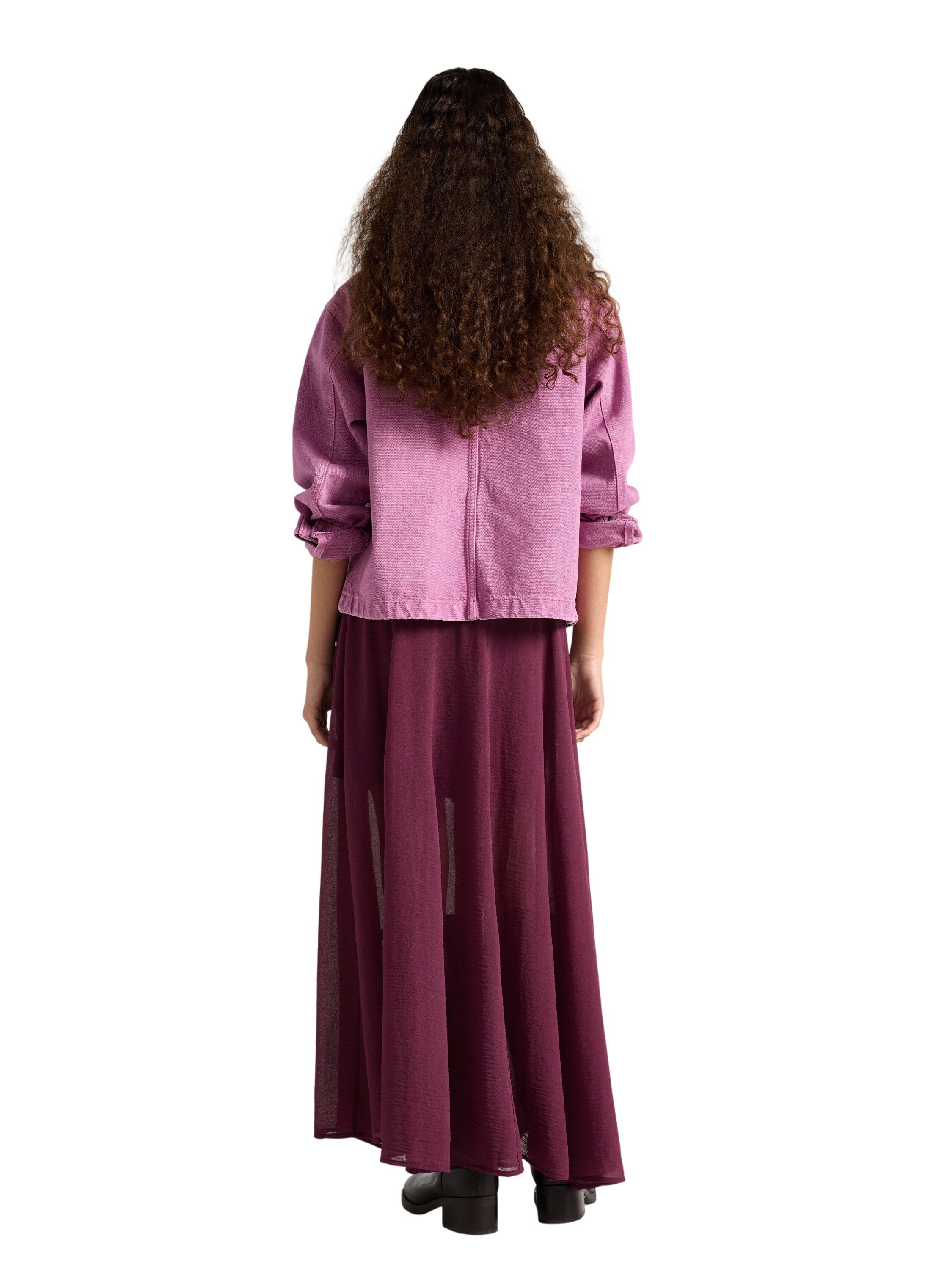 Flowy maxi skirt in chiffon with an