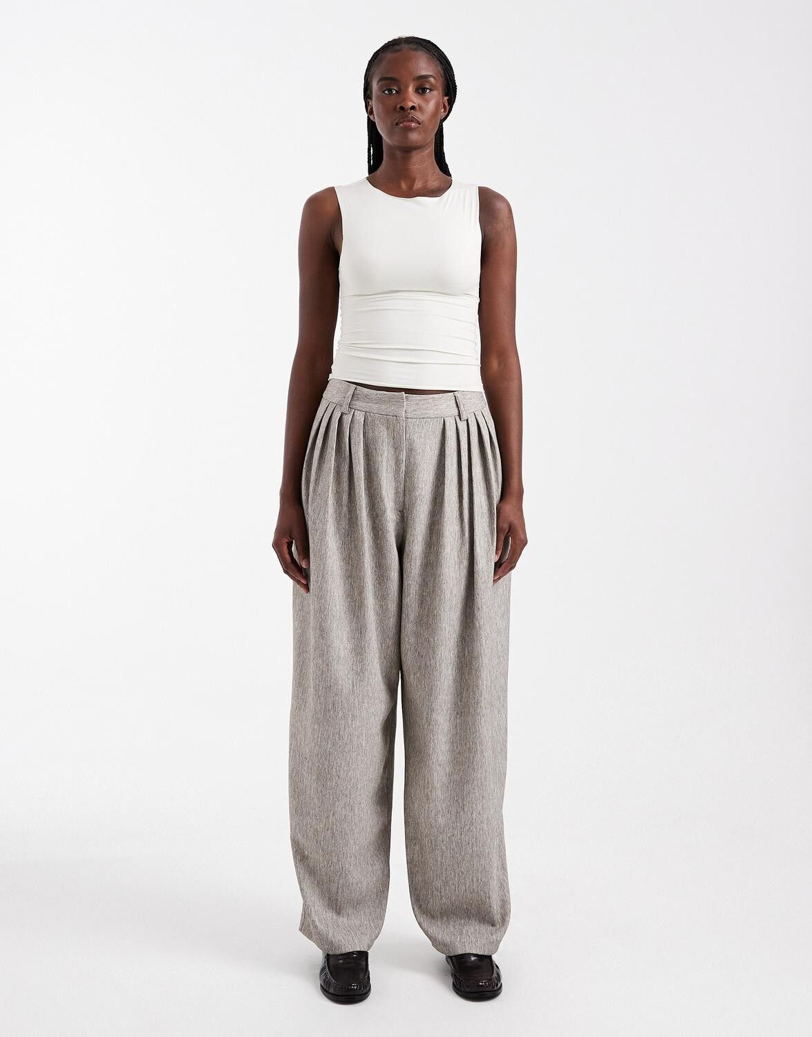 Tstona Pleated Wide Leg Trousers Wvn