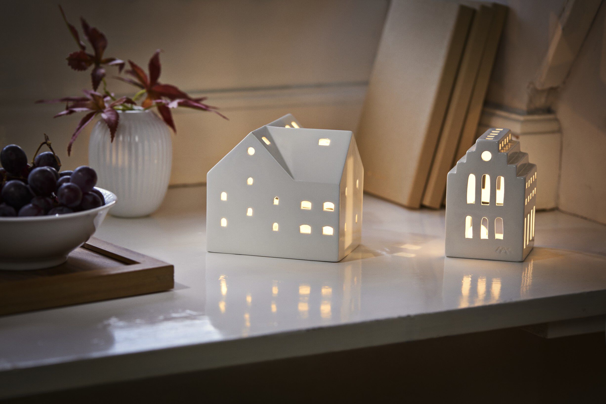 Urbania lyshus Stald H10. 5 cm hvid