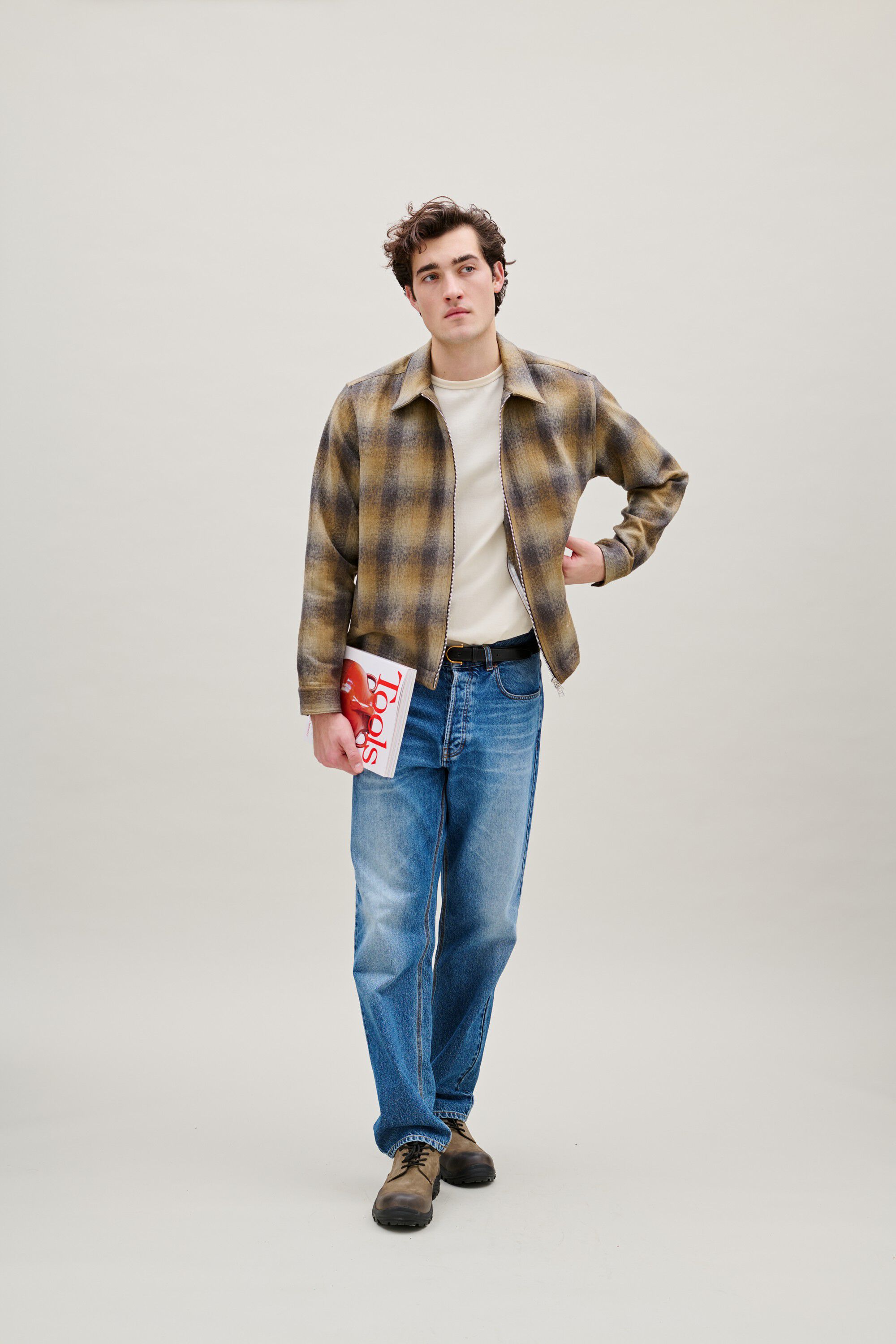 RAVEN WOOL ZIP OVERSHIRT