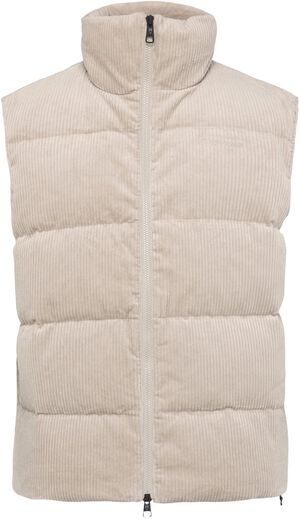 Corduroy puffer vest