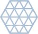 Bordskåner Triangles Blue