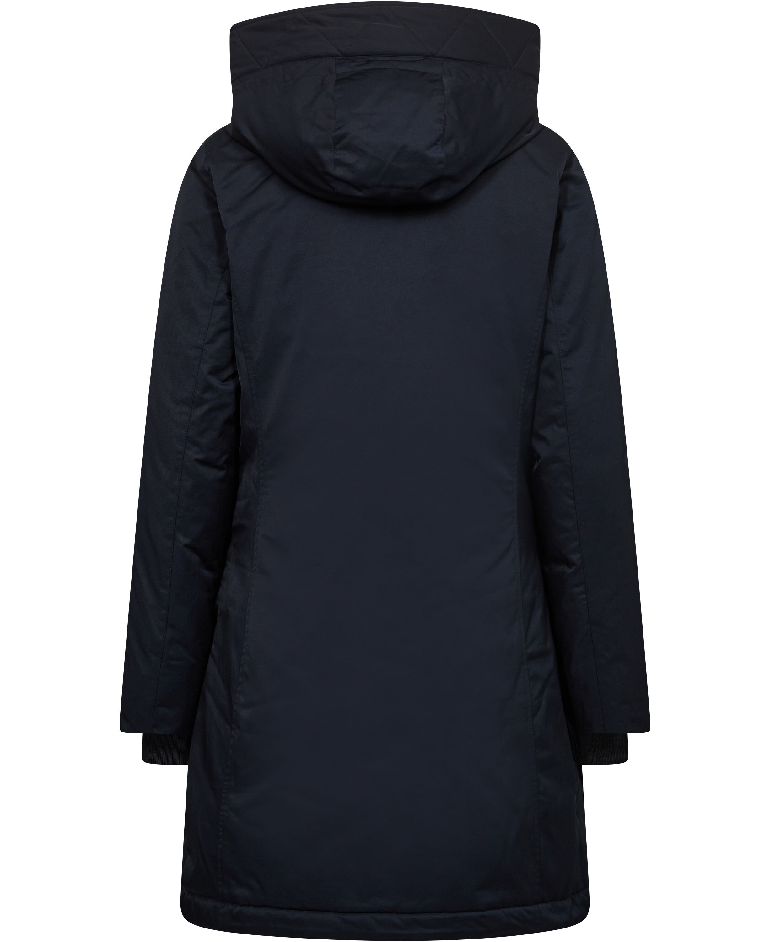 NYLON MIX PADDED HOODED PARKA