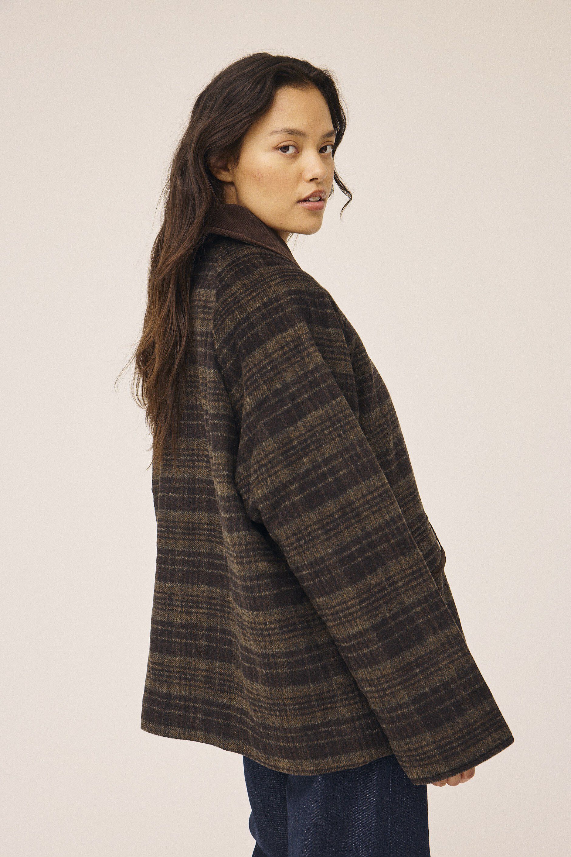 Emmy Wool 9 Jacket with corduroy details - GRS