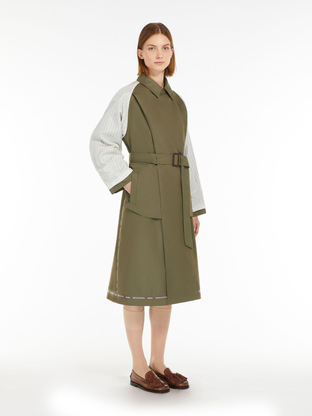 Reversible Water-repellent Canasta Trench Coat