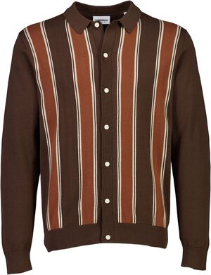 Knitted polo cardigan L/S
