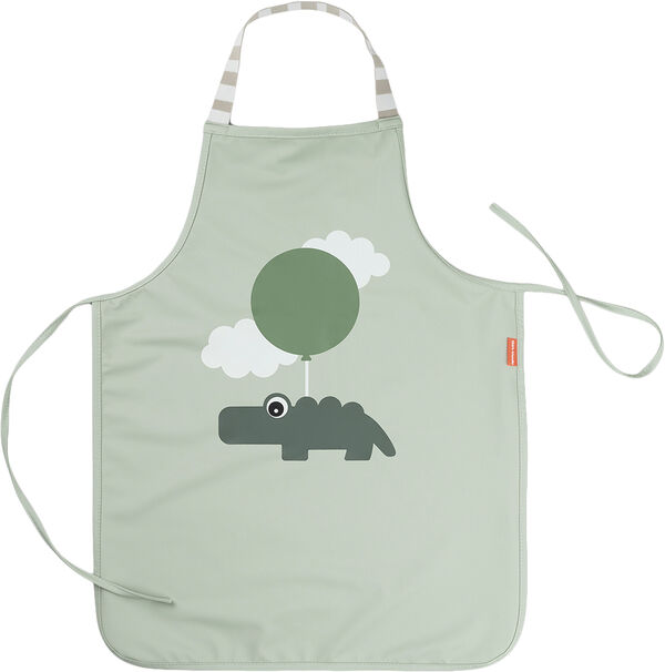 Vandtæt børneforklæde Happy clouds Grøn