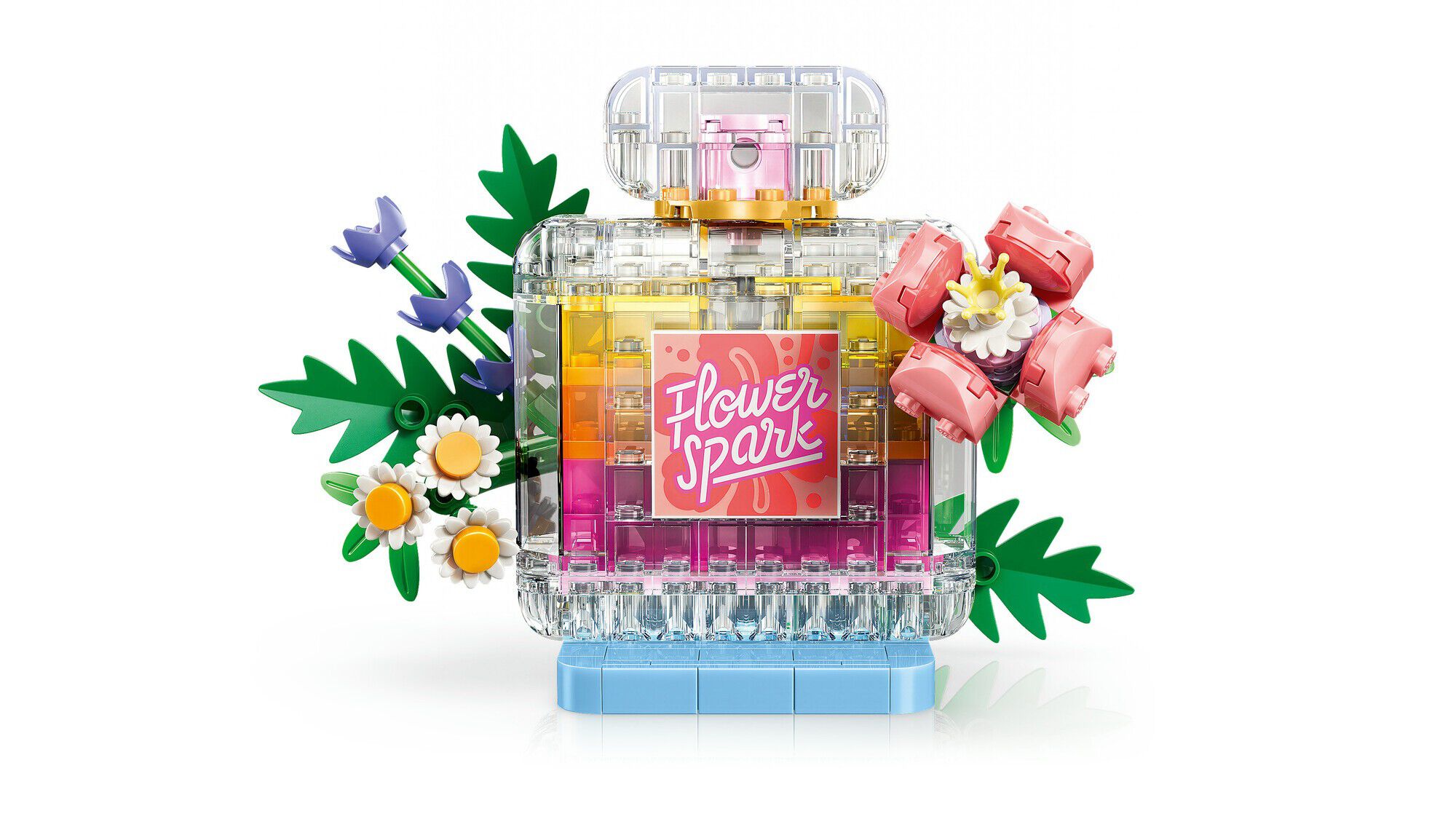 Blomsterpynt - Parfumeflaske 31383