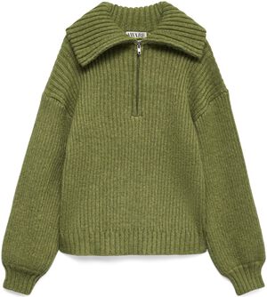 AWULLA LS HIGH NECK HALF-ZIP KNIT