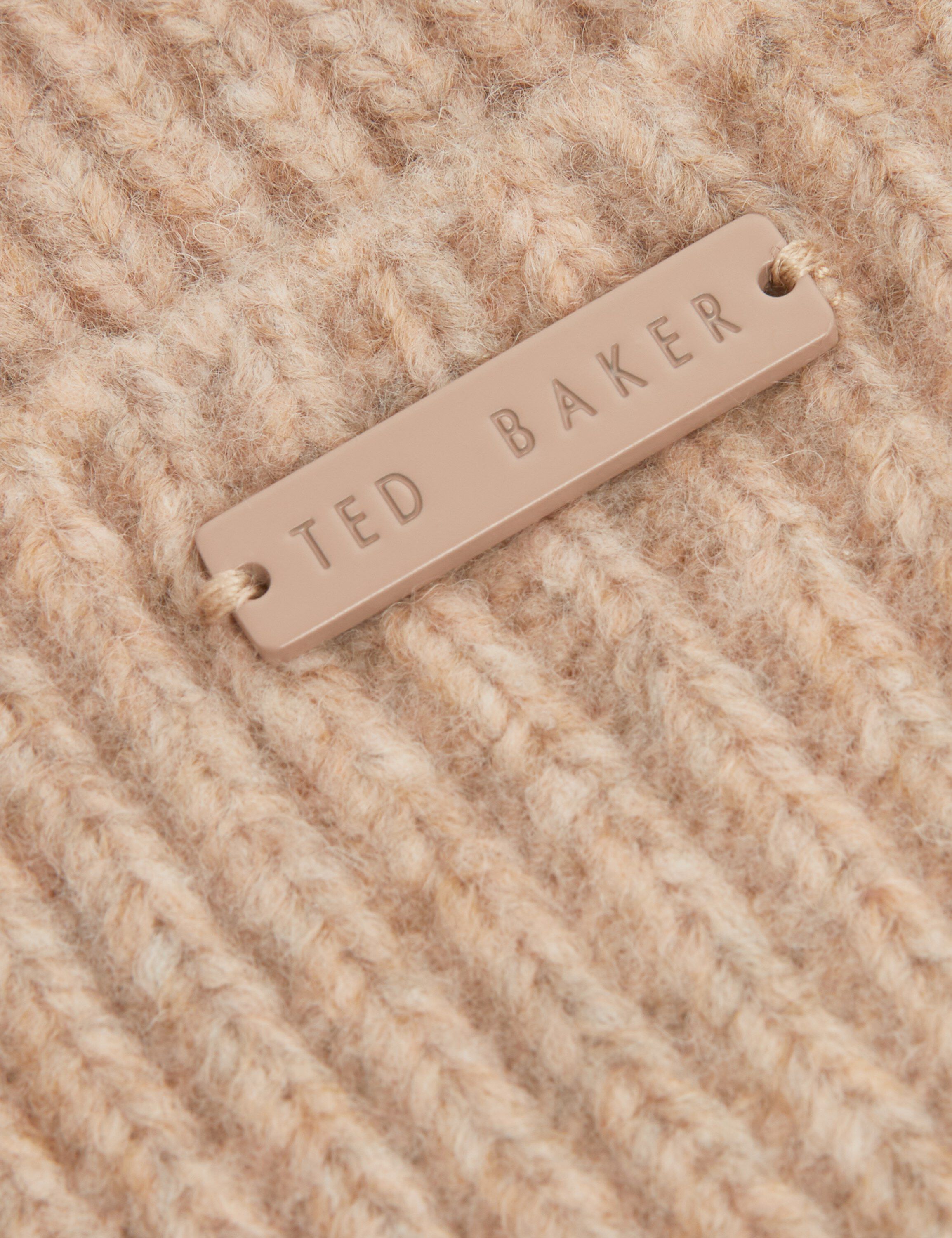 LIDIAAS Knitted Ribbed Beanie Hat