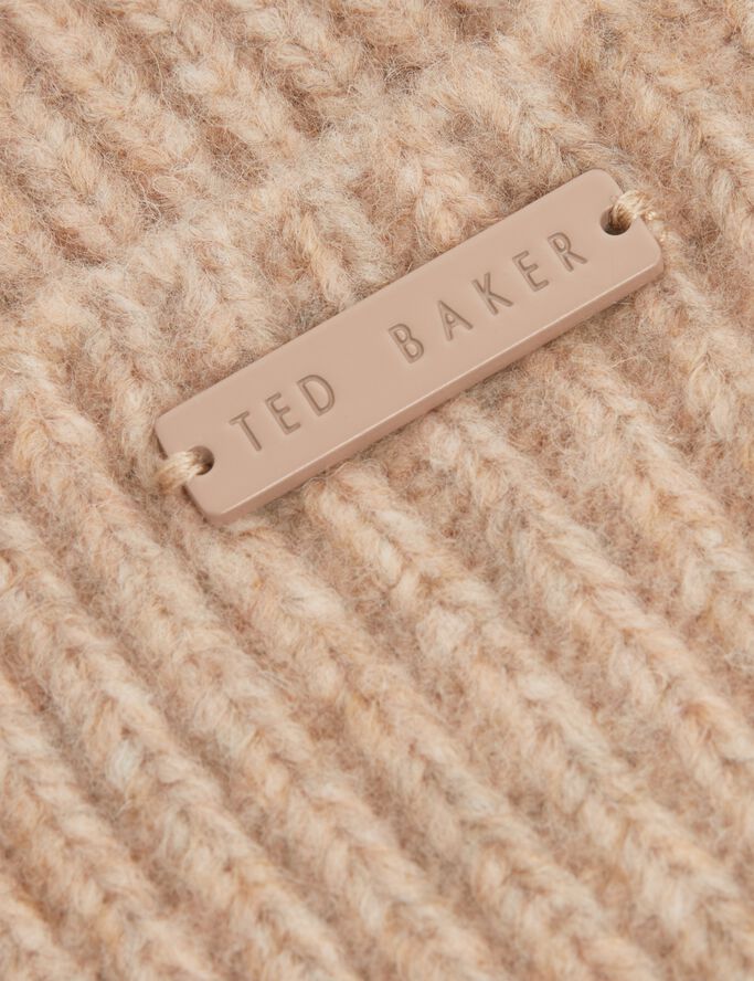 LIDIAAS Knitted Ribbed Beanie Hat