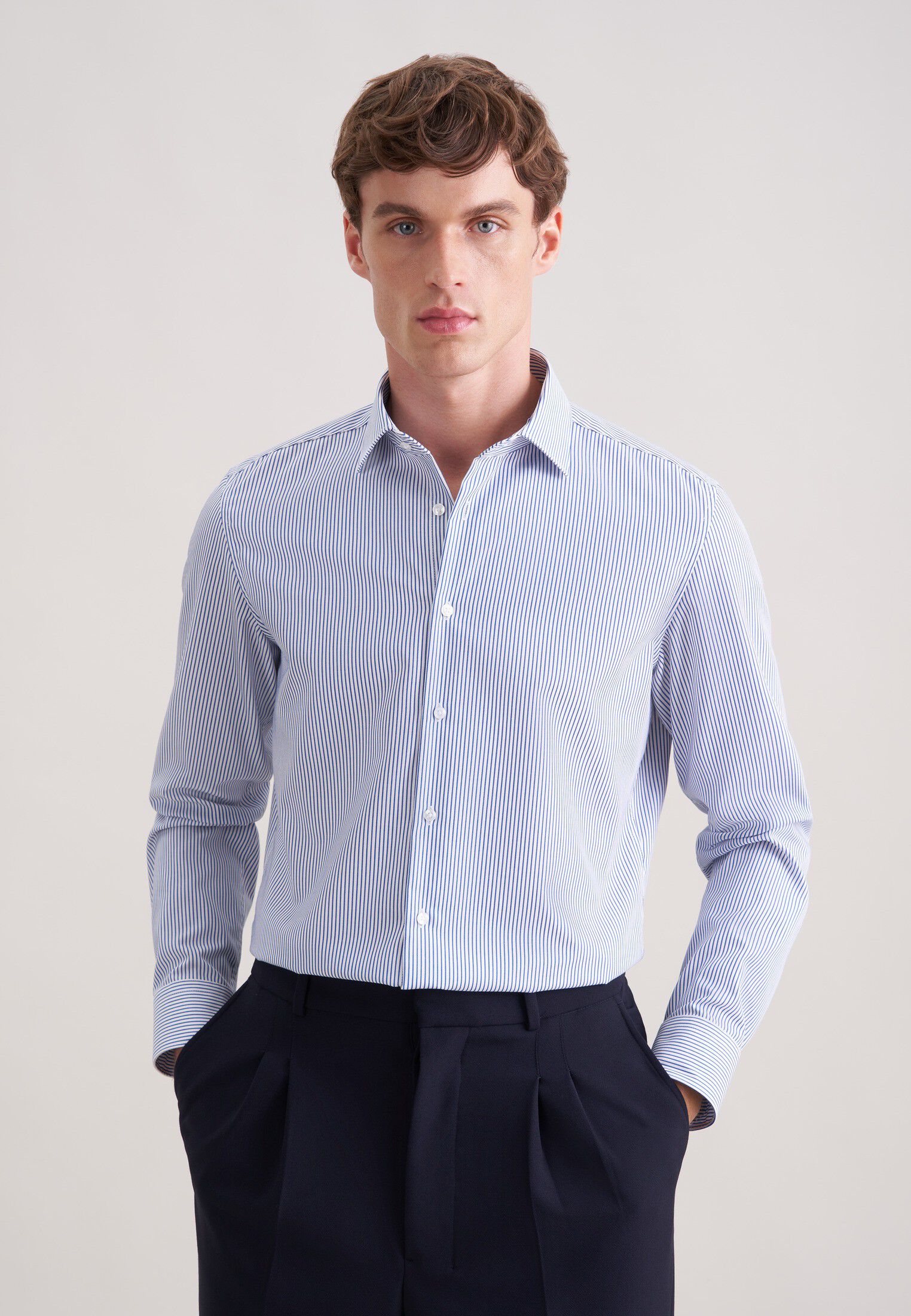 Business shirt Slim 1/1 Kent-Collar Stripes