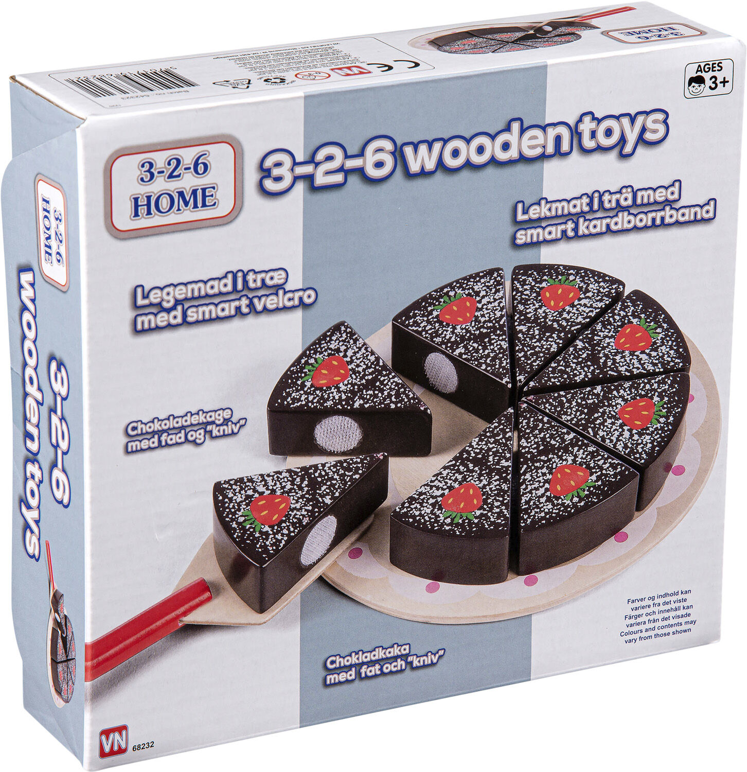 3-2-6 CHOKOLADEKAGE 18x18