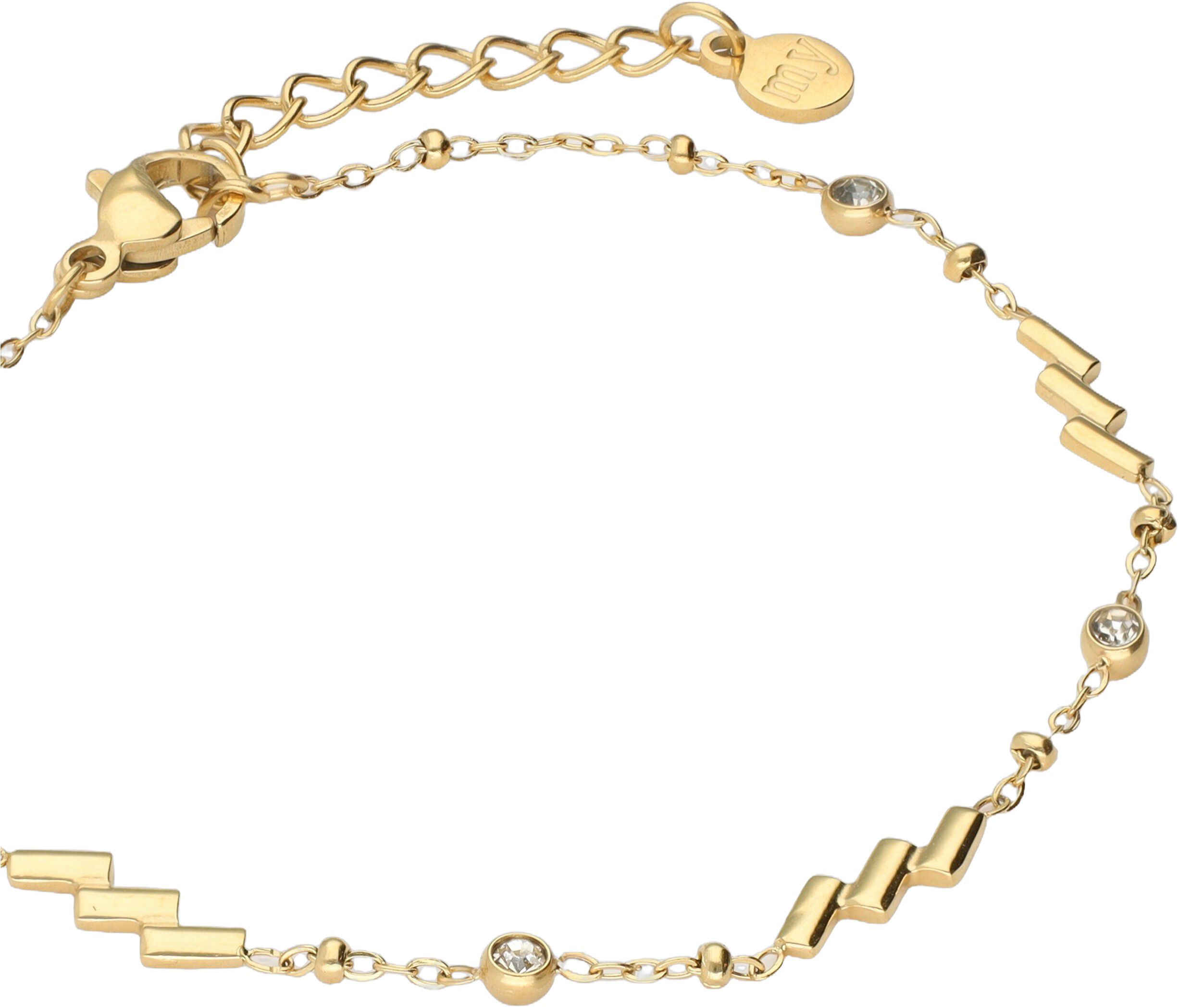 Bracelet diagonal stripes and strass