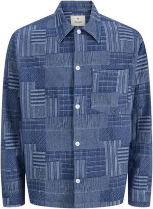 JPRBLUJERRY PATCHWORK L/S SHIRT