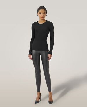 Fine Merino Rib Top L. Sleeves